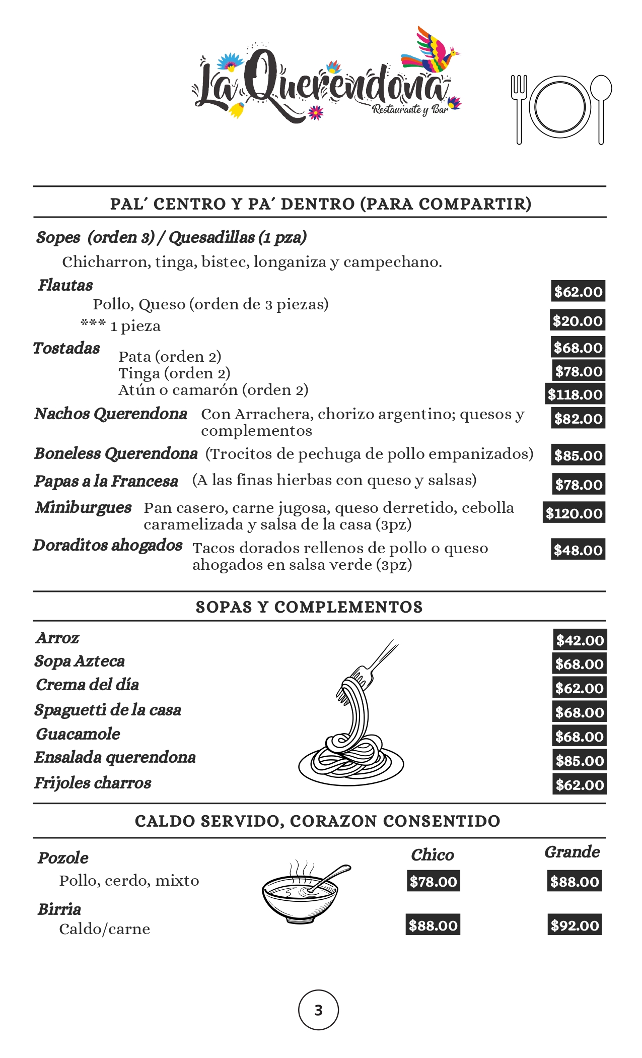 Menú 3