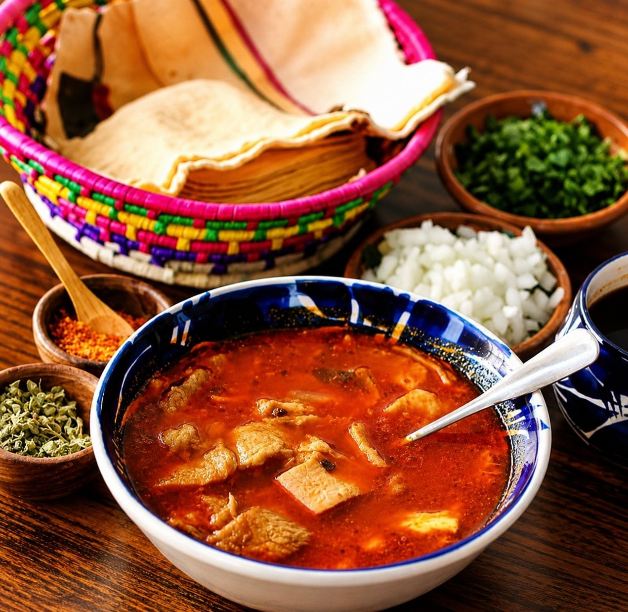 Pancita tradicional con sus acompa&ntilde;amientos